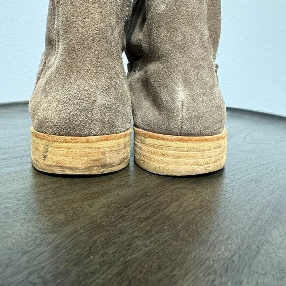 Splendid Women's Western Boots Pull On Mid Calf Suede Comfort Tan Size 9 - Picture 9 of 16